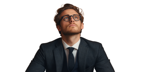 Handsome businessman in business attire