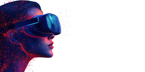 using glasses of virtual reality