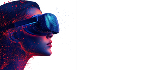 using glasses of virtual reality