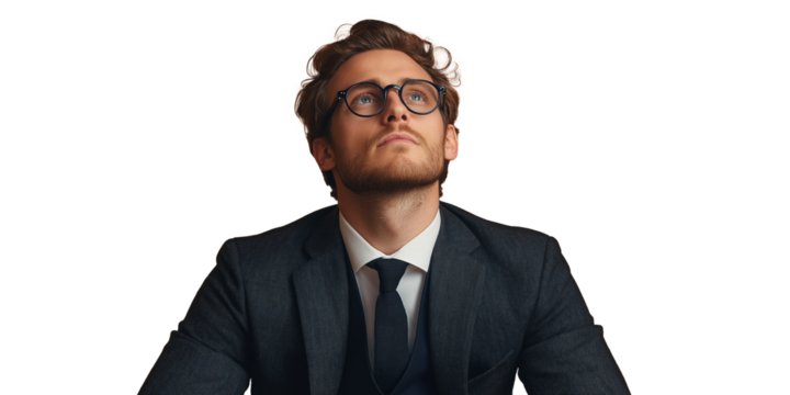 Handsome businessman in business attire