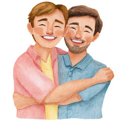 two smiling young men