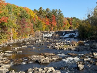 Parc de La Rivière-du-Nord , The Rivière-du-Nord or The River of the North Park in autumn