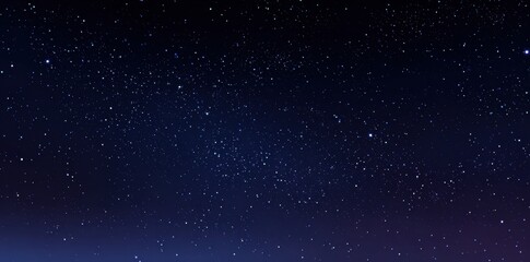 Obraz premium Blue Starry Sky with Glowing Stars in Deep Space. Abstract Cosmic Background for Sci-Fi, Digital Art, and Space Exploration Projects.