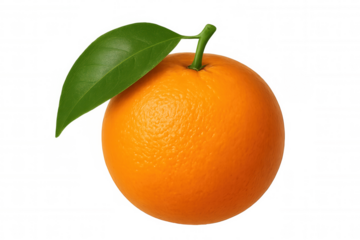 Fresh orange fruit with green leaf, vitamin c, healthy eating, and natural antioxidant food concept