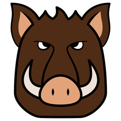 boar head illustration 