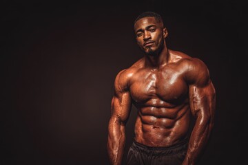 Fototapeta premium Strong fit bodybuilder