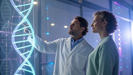 Physician and Patient Analyzing Holographic DNA Model for Precision Medicine and AI Genomic Research