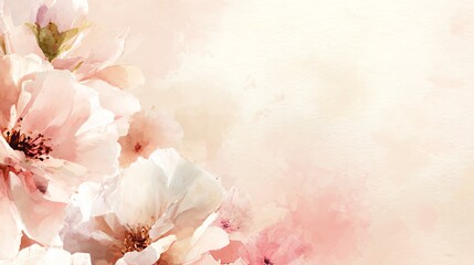 soft-focused background with gentle watercolor wash in blush pink and creamy white for love themed design
