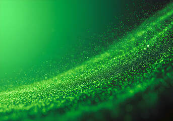 Abstract Green bokeh defocus glitter blur Background.
