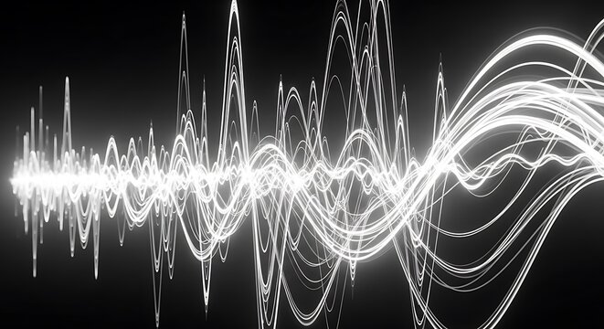 Abstract Sound Waves Visual.