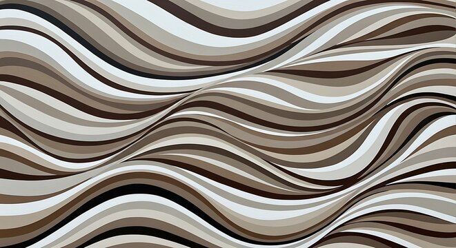 Abstract Wavy Lines Pattern Design.