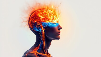 Abstract Representation of Human Brain Activity with Fiery Energy and Neural Pathways