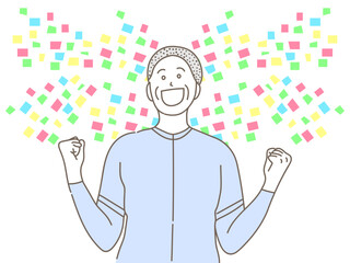 イラスト　男子　スポーツ