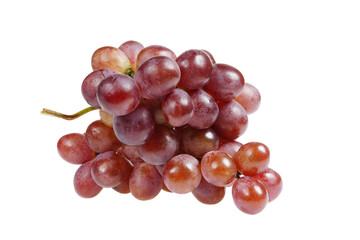 Grapes are very fresh on a white background.