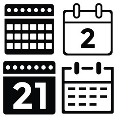 Icon Date Line Style for any purposes website mobile app presentation 
