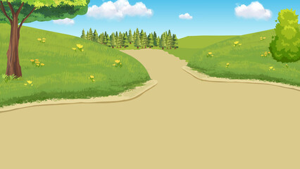 golf course in the morning