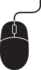 Black Friday Online Shopping Mouse Silhouette Vector