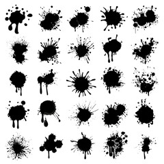 Water splash collection transparent background creative elements