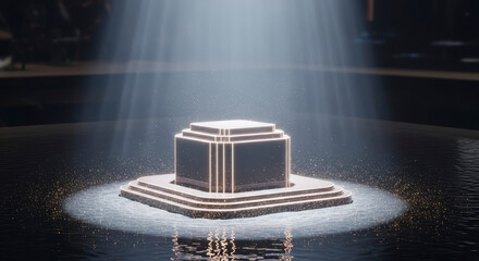 Mysterious Glowing Object Illuminates Sacred Ancient Altar With Particles