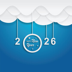 The year 2025 new years greeting symbol logo vector illustration isolated on a white background