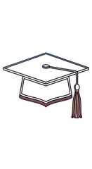 Graduation Cap Illustration Simple Academic Achievement Design