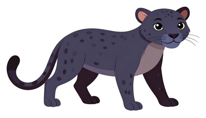 Obraz premium Cartoon panther profile