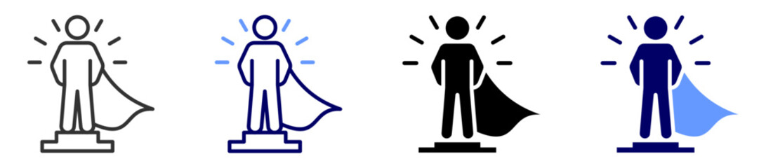 role modeling icon set multiple style © jumiatiniqi