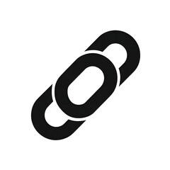 Chain icon on transparent background illustrating connectivity and relationships