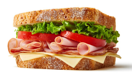 sandwich with ham and vegetables 