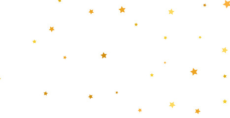 gold stars confetti, Falling magic glitter confetti, golden dust. Modern Design elements or decoration, PNG	