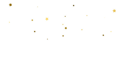gold stars confetti, Falling magic glitter confetti, golden dust. Modern Design elements or decoration, PNG	