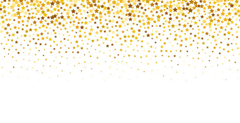 gold stars confetti, Falling magic glitter confetti, golden dust. Modern Design elements or decoration, PNG	