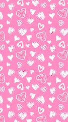 aesthetic pink cute wallpaper background illustration