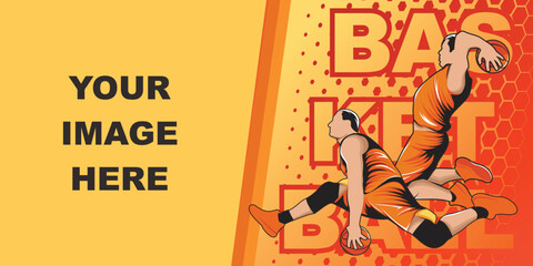 Soccer Sport Poster Background with Soccer Football Players in Dynamic Motion Abstract Background