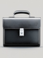 Sophisticated Black Leather Briefcase: The Executive Work Bag and Travel Essential