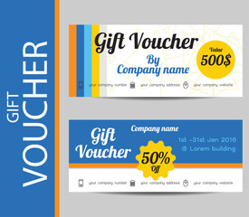 Voucher Card template design