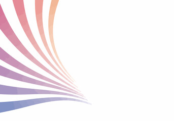 Abstract Colorful Stripes on White Background for Modern Design.