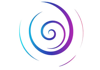 Abstract Gradient Spiral Design with Swirling Motion and Vibrant Colors.