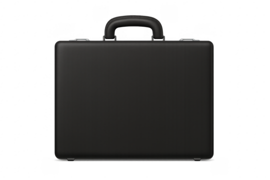 Black professional briefcase representing business, success, and finance