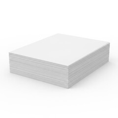 A simple white box on white background