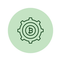Bitcoin Management pentaglow , vector, pixel perfect, illustrator file 
