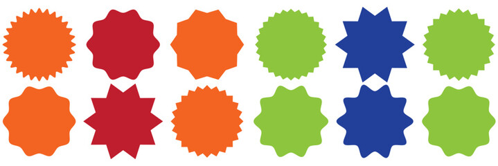 Circle and scalloped frames, frames zigzag edge shapes,Geometric zig zag wavy labels, rectangular shapes with squiggly borders, Cute rectangular shapes with undulated borders, 