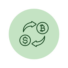 Exchange Currency  pentaglow , vector, pixel perfect, illustrator file 
