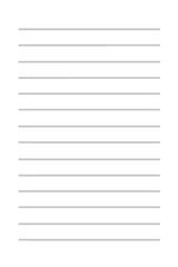 Blank lined paper sheet with copy space for text