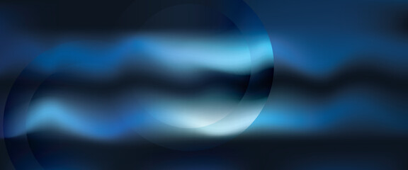 overlapping circles background, blue high tech futuristic abstract background template with modern concept. eps10.