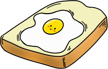 fried egg on toast