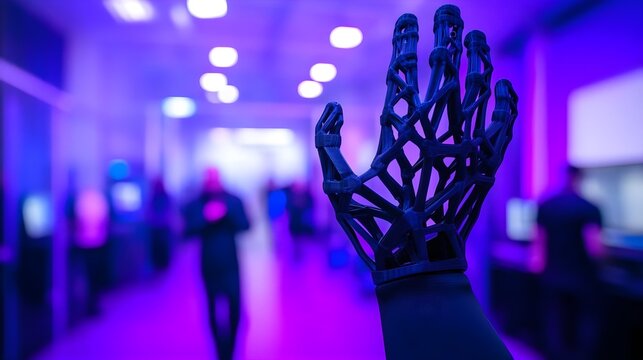 Exploring robotic innovations at tech expo city center image futuristic close-up