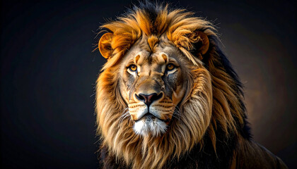 Fototapeta premium Majestic Lion Portrait