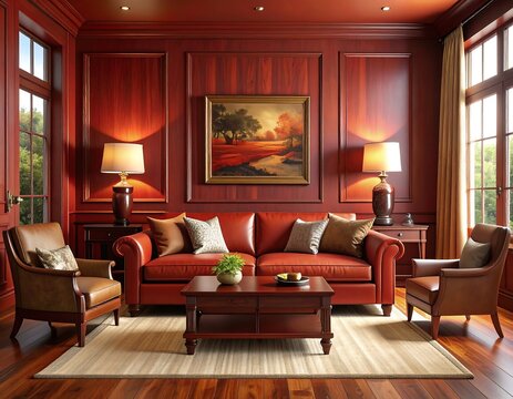 Opulent red room