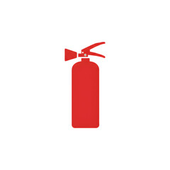 Obraz premium Red Fire Extinguisher Vector Icon